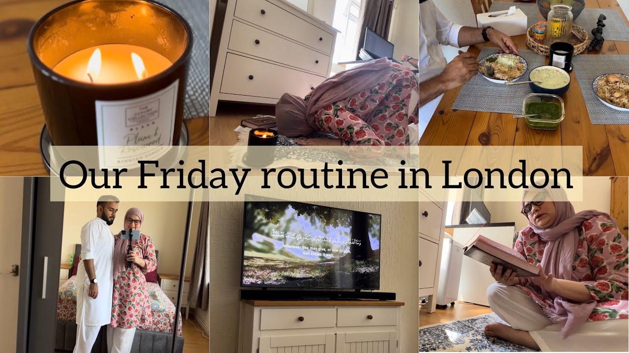 Do we go to masjid for prayer in UK ? Muslim couple Friday routine 🇬🇧