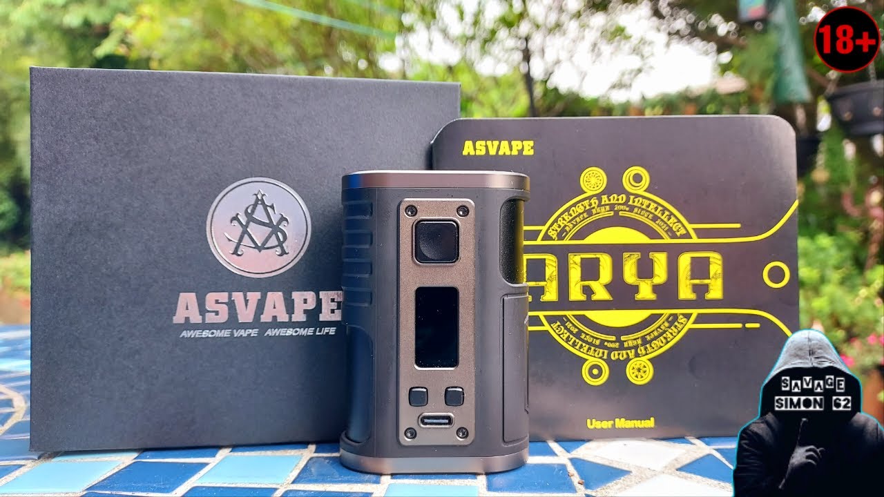 ASVAPE ARYA 200W BOX MOD REVIEW 🔞 #asvape #dual18650mod #ohmboyoc #vape