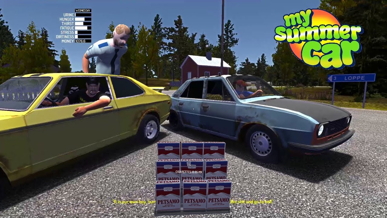 My Summer Car #54 | Nuevo Auto Azul, Zombis, Estrés, Ducha y Cigarros