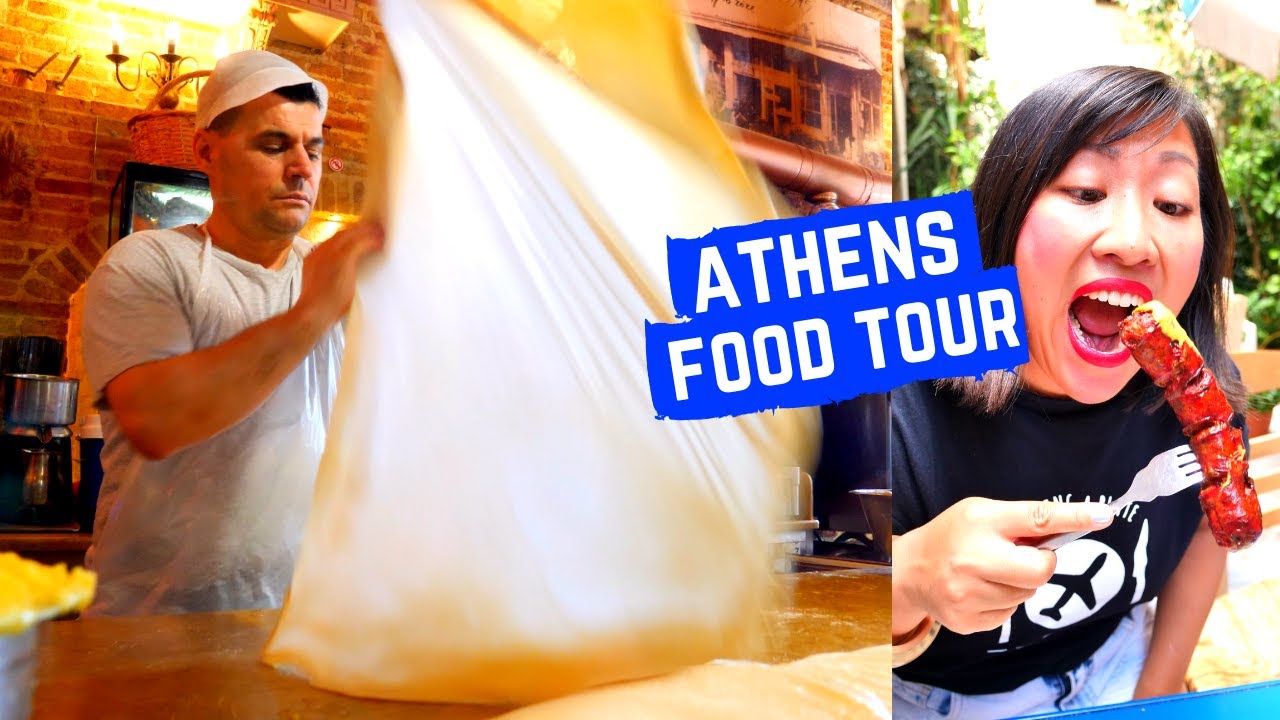 GREEK FOOD tour in ATHENS | SECRET MEZE restaurant | Greek street food in ATHENS, GREECE