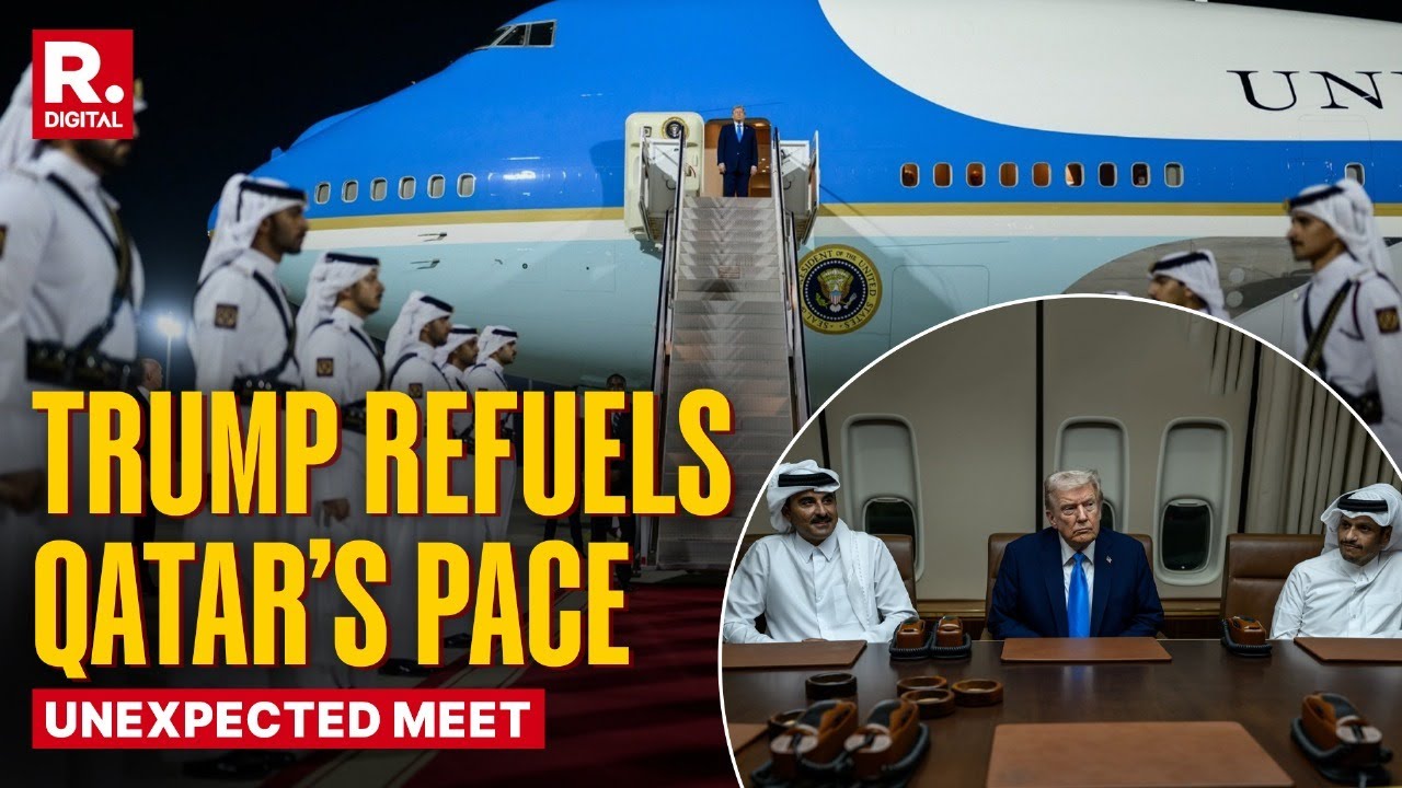 Refueling Diplomacy: Trump and Qatar&rsquo;s Emir Hold Talks at Al Udeid Base, an Unexpected Meeting