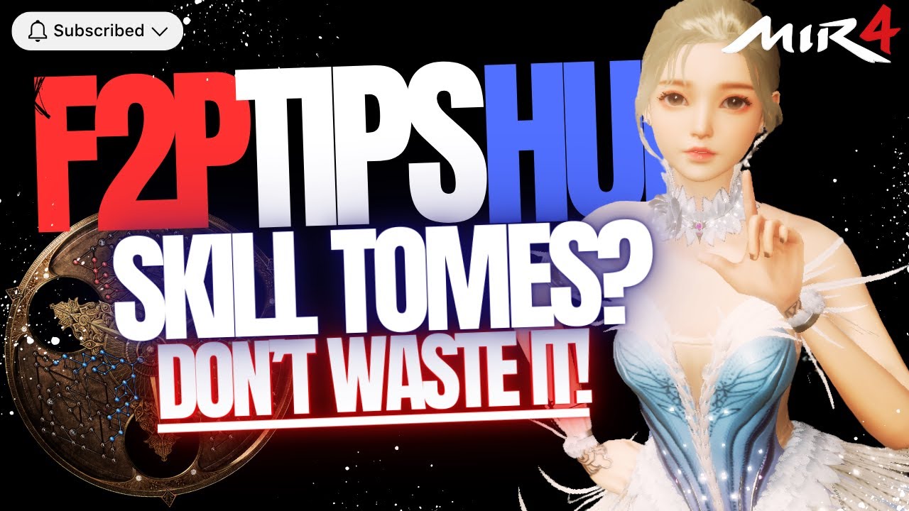 STOP WASTING Skill Books! + F2P Gold Tips from ALTS!  | MIR4 Guide