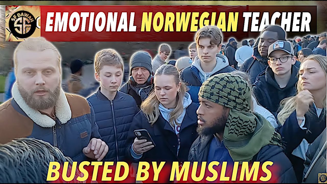 Emotional Norwegian TEACHER Got Busted Siraj Speaker's corner
