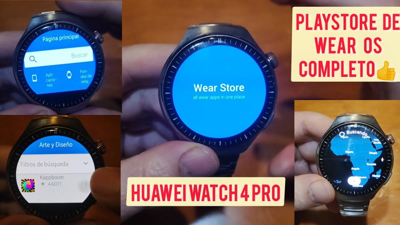HUAWEI WATCH 4 PRO-PLAYSTORE COMPLETO DE WEAR OS-MAS DE 1000 APLICACIONES-YOUTUBE MUSIC-ETC.ESPAÑOL🤗