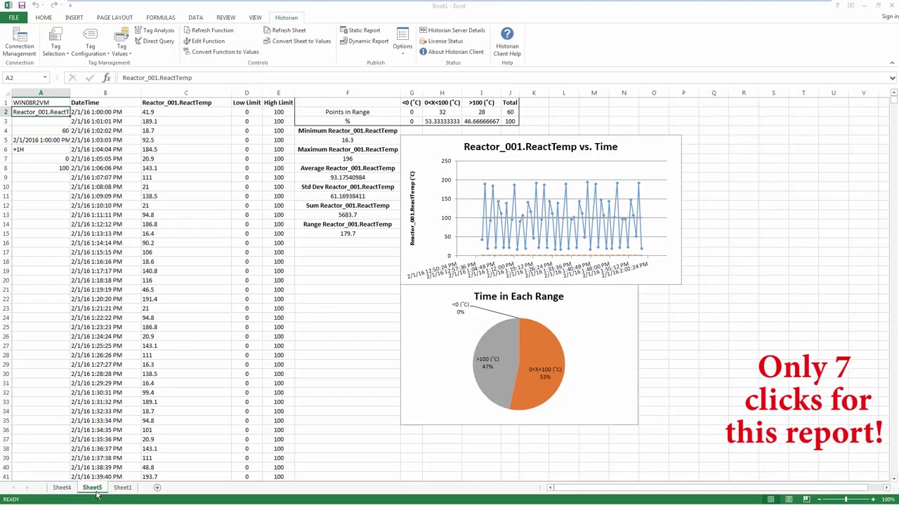 AVEVA Historian Client - 7 Click Report