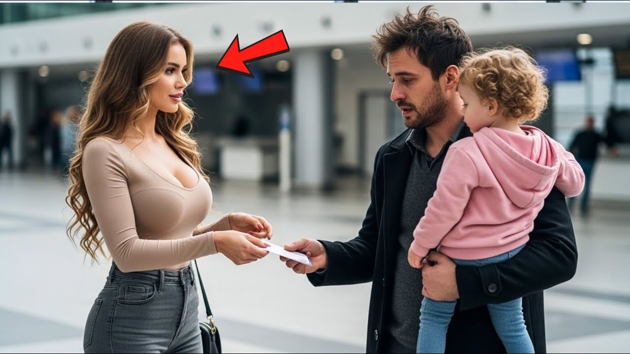 She gave up her seat to a tired dad and his daughter — not knowing he was a hidden billionaire....