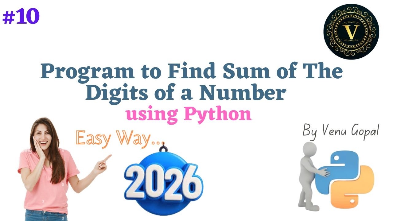 Python Program To Find Sum Of Digits Of A Number | Sum Of The Digits Of A Number Program In Python