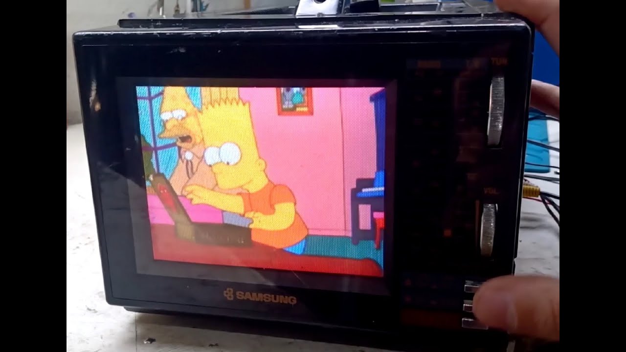 Conserto e regulagem do RGB da mini TV em cores Samsung