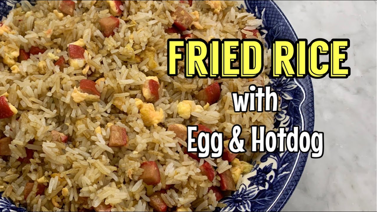 Quick and Easy Fried Rice with Egg & Hotdog | Sinangag Recipe