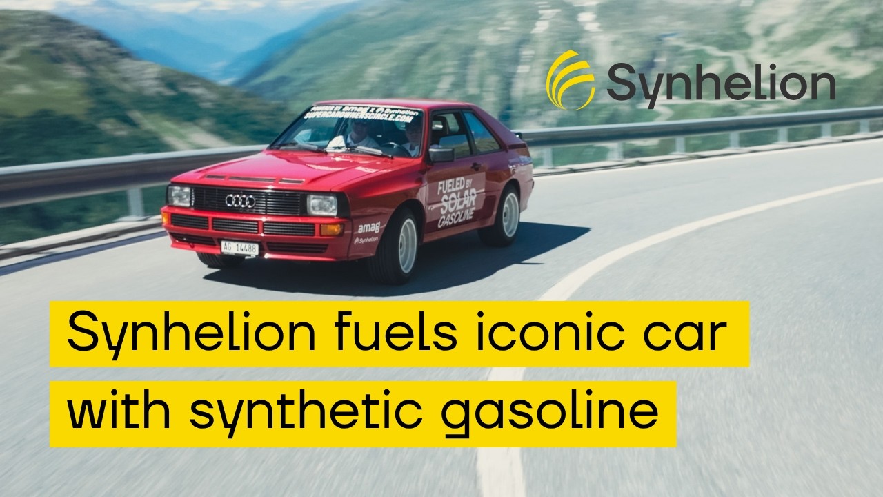 Synhelion fuels first car with solar gasoline