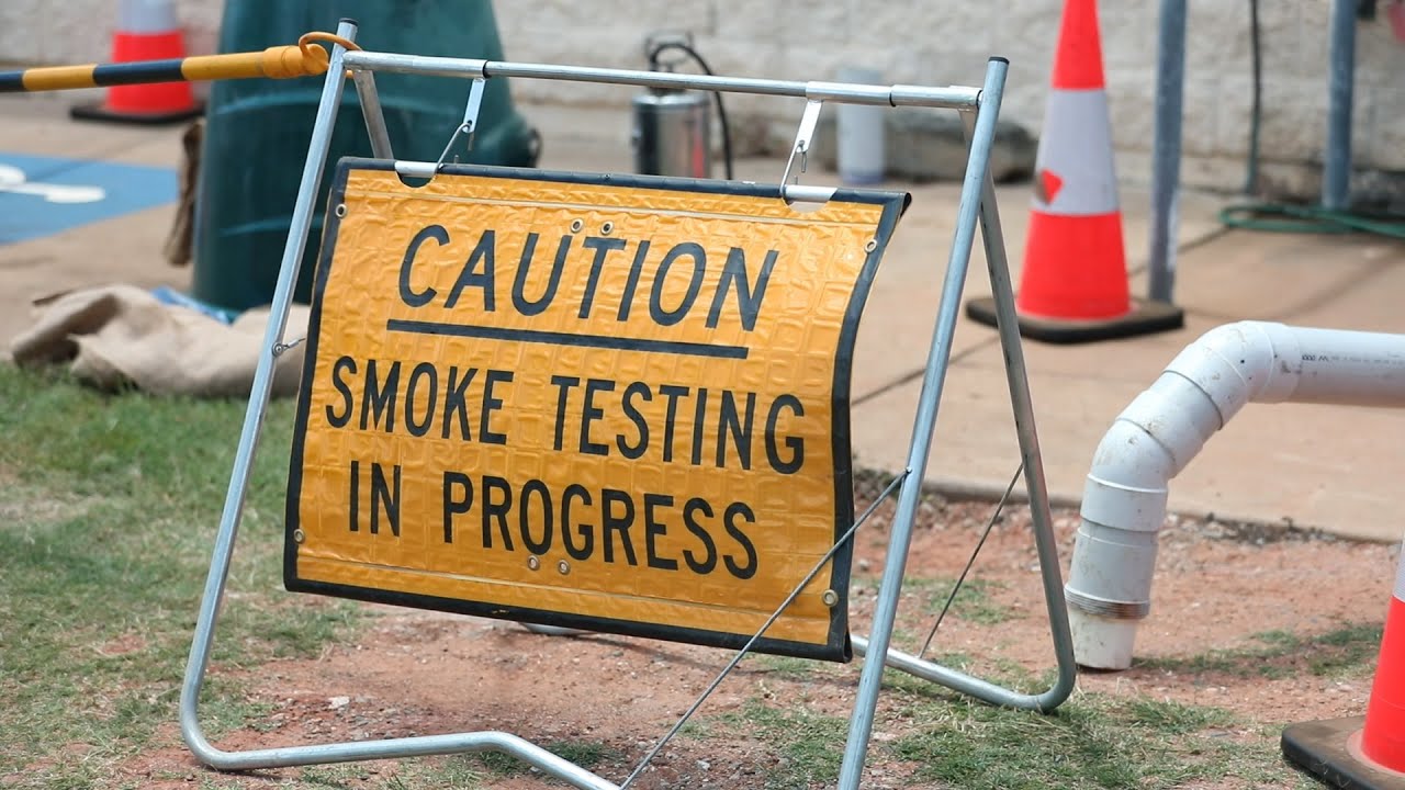 Smoke tests to detect illegal stormwater connections