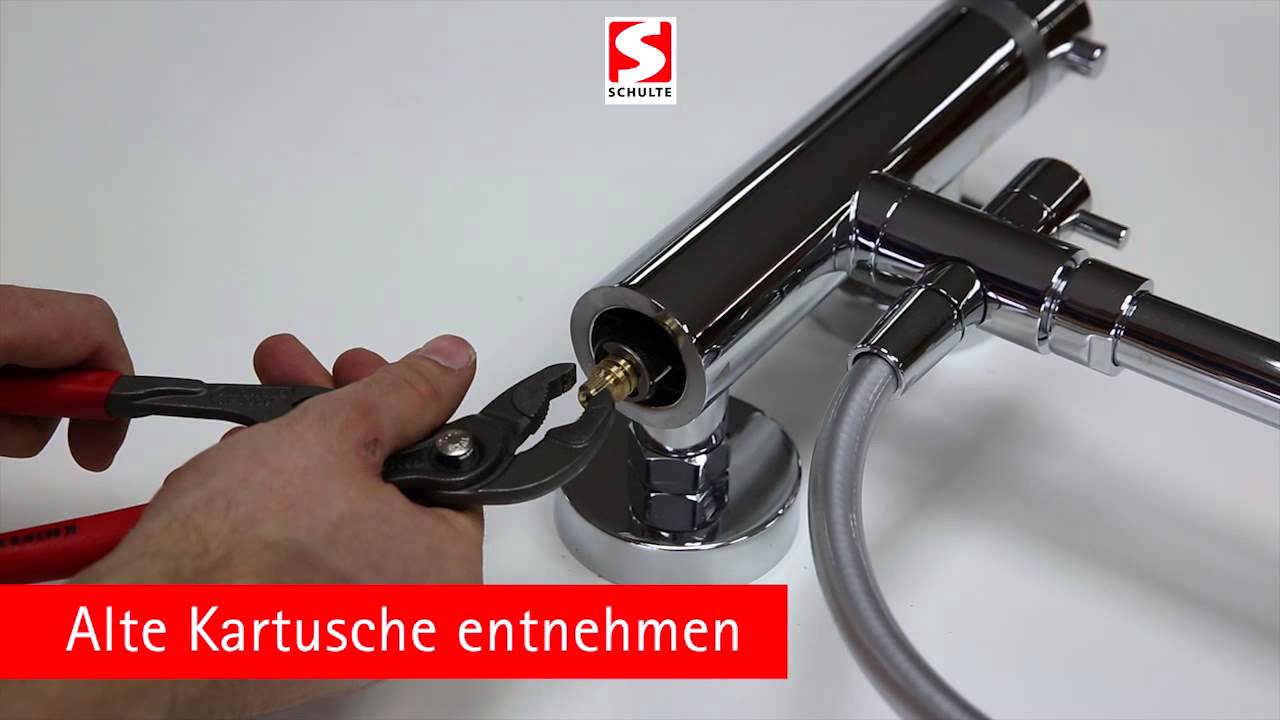Austausch einer Thermostatkartusche von Schulte