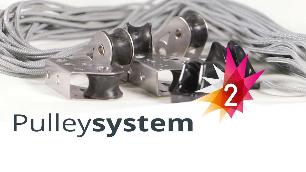 Pulley System - Zugseil-System f&uuml;r raffbare Sonnensegel