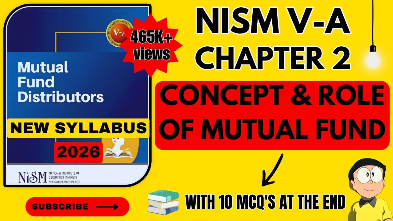NISM VA Mutual Fund Chapter 2 - Concept & Role of Mutual Fund | 2024 - New Syllabus | #nism5a #nism