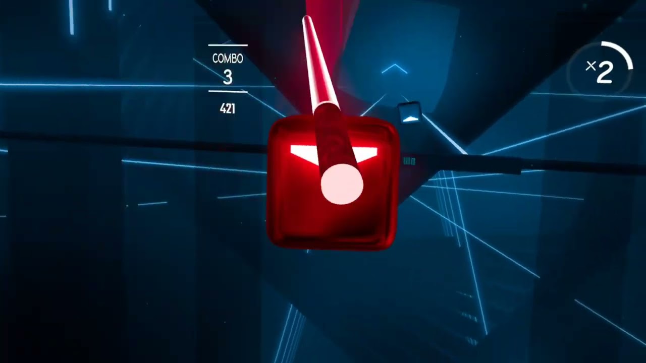 Playing Beat Saber Demo #meta #beatsaber 