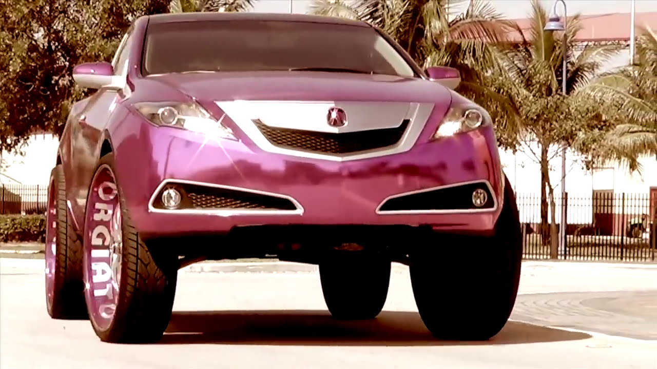 Pink Chrom Wrap Acura ZDX on 32