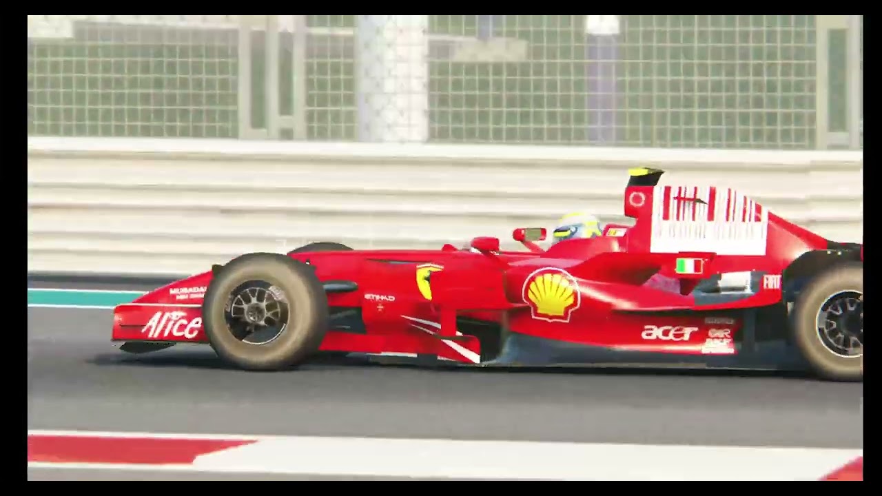 Asseto Corsa| Ferrari F2008 on the Yas Marina Circuit Race (P2)