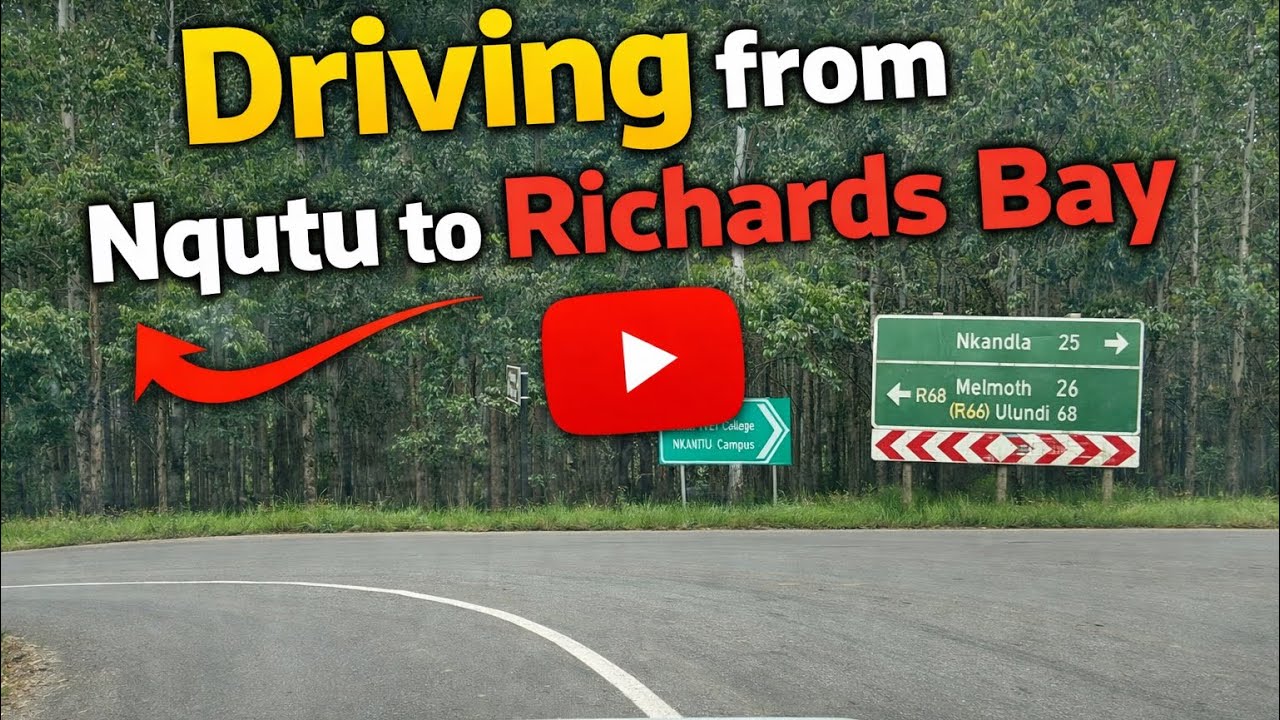 Nqutu to Richards Bay through some beautiful Mountain Ranges