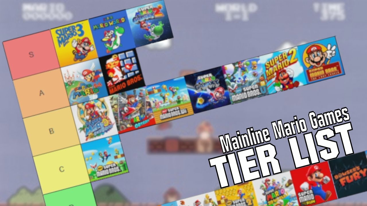 Mainline Mario Games TIER LIST!