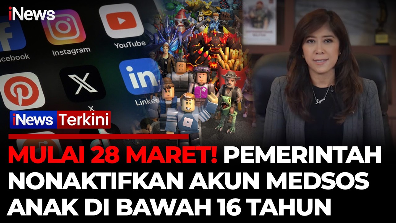 Resmi! Komdigi Batasi Medsos hingga Roblox untuk Anak-Anak di Bawah 16 Tahun | iNews Terkini