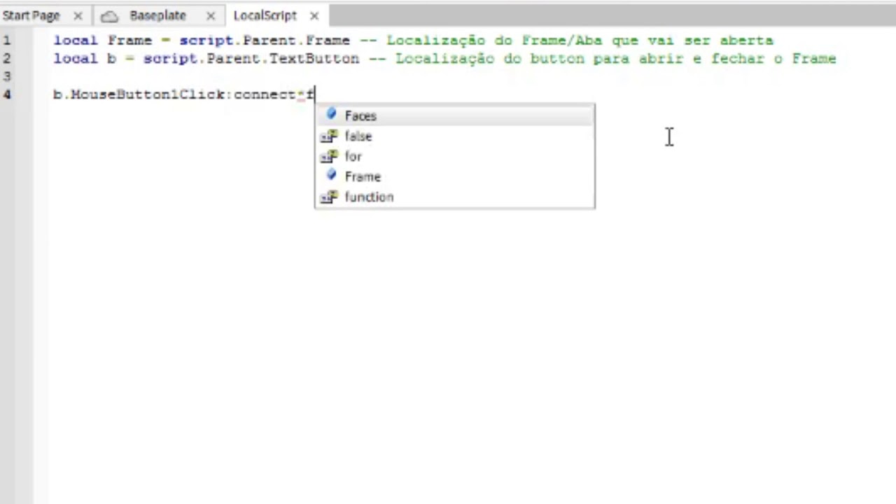 #001 - MouseButton1Click + ScreenGui
