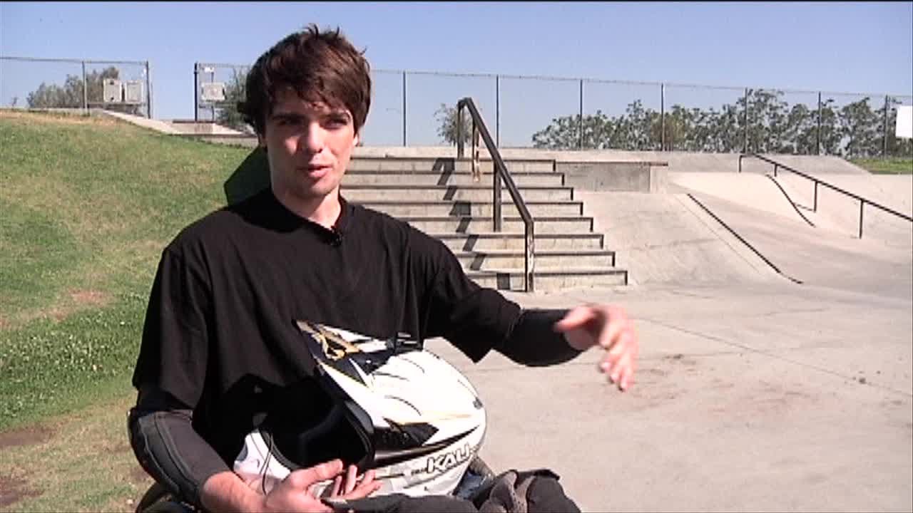 Young man takes skateboarding to new heights