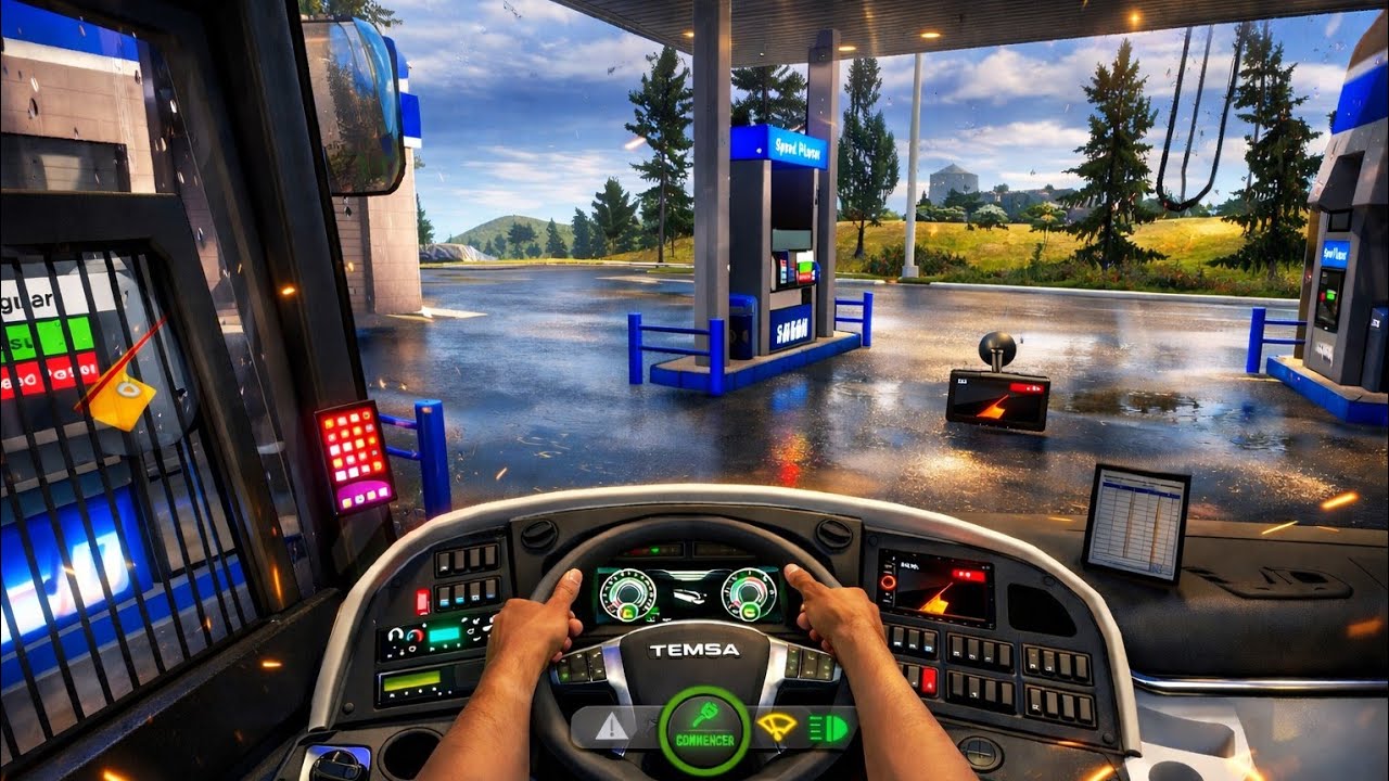 Realistic Bus Driving TEMSA Maraton| Bus Simulator Ultimate|4k Ultra Graphics 