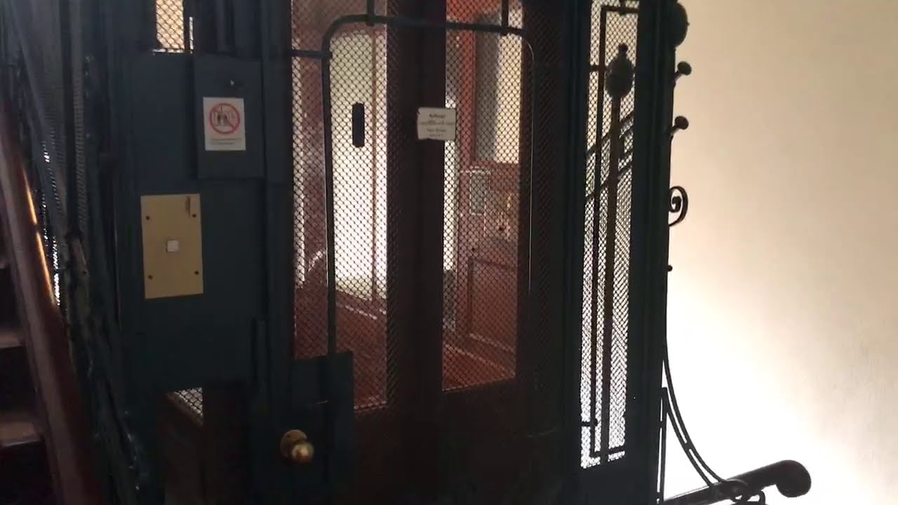 100 years old elevator in Berlin - still running - Art Nouveau