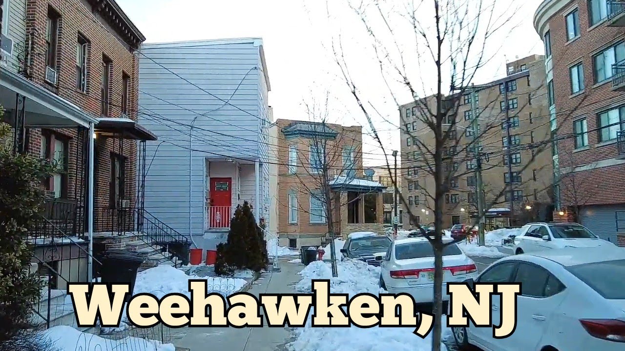 Walking tour in Weehawken, New Jersey, USA | Some of the streets south of Hackensack Plank Rd