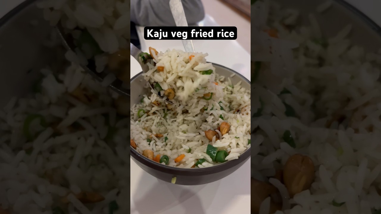 Kaju Veg fried rice | Vegetarian | Britain&rsquo;s & More restaurant #food #foodblogger  #foodie #devara