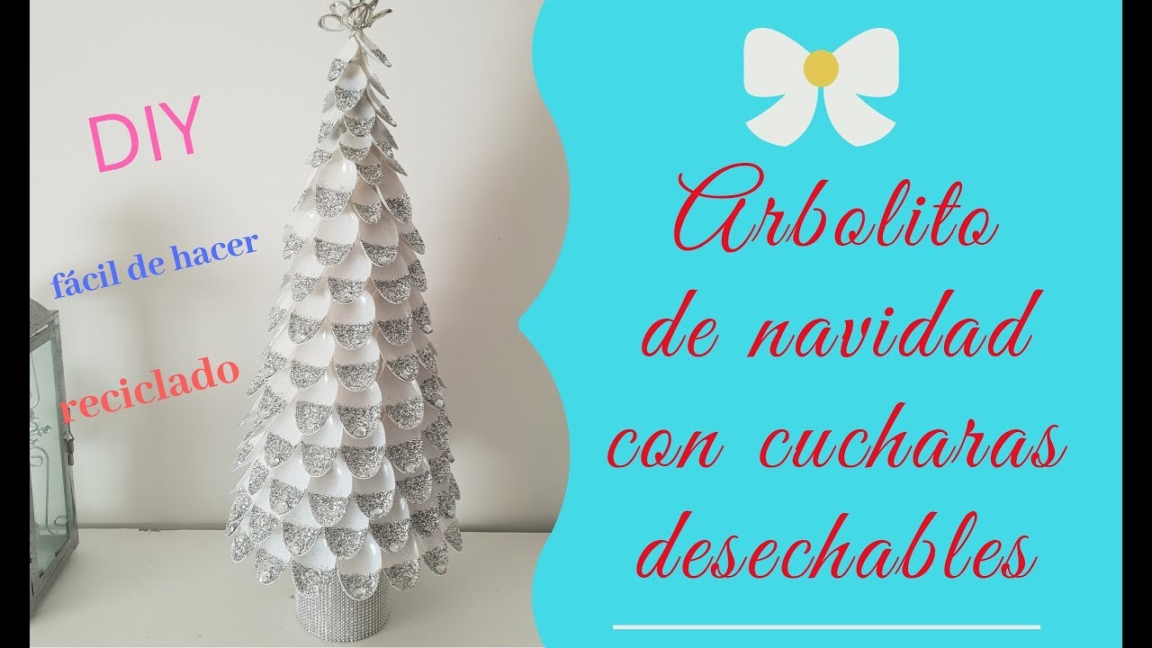 ARBOLITO DE NAVIDAD CON CUCHARAS 🥄 (fácil de hacer )🎄🌲
