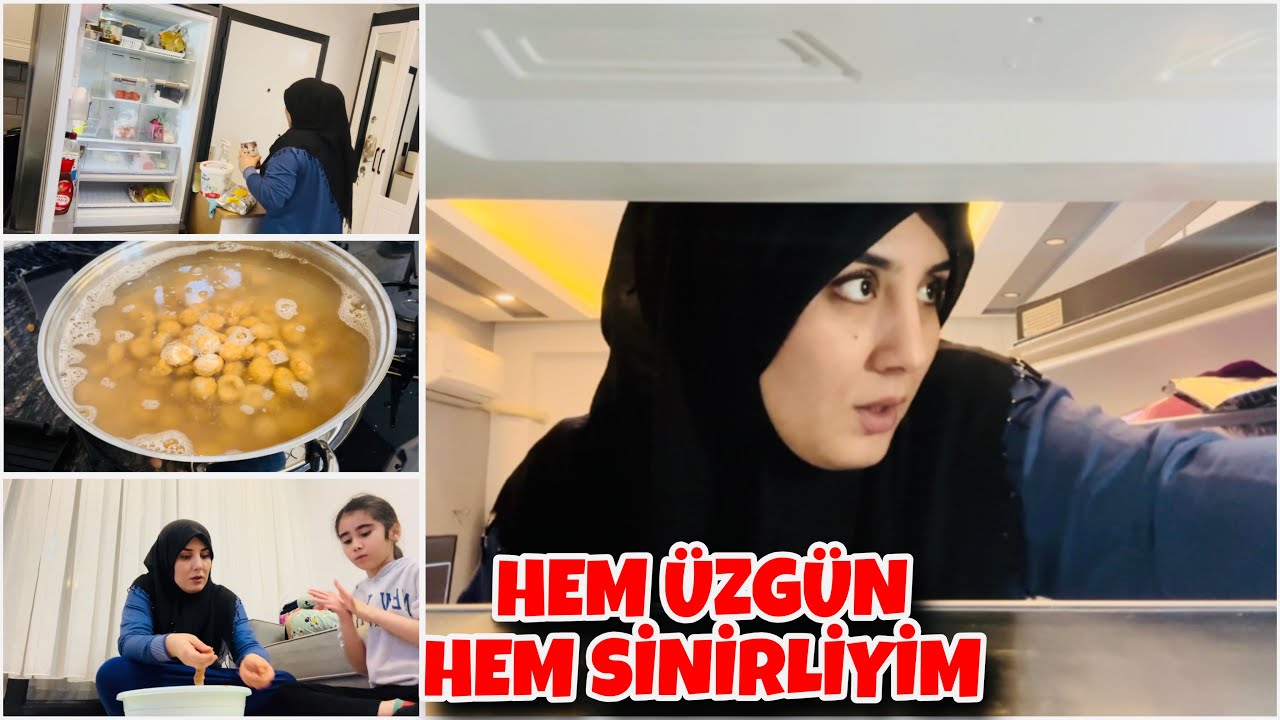 HEM ÜZGÜN HEM SİNİRLİYİM-BÜYÜDE DE BANA YARDIM EDİYOR🥺♥️RAMAZAN ÖNCESİ TEMİZLİK