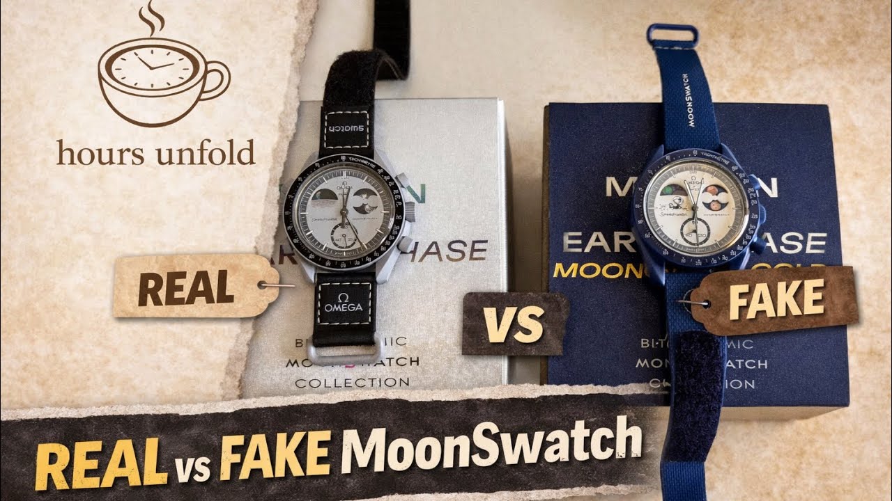 REAL VS FAKE ! Swatch X Omega MoonSwatch | How to Tell the Difference 