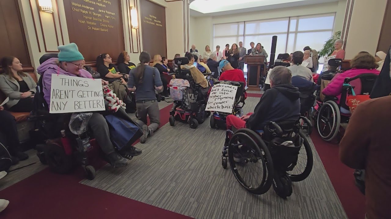 Disability advocates gather at state Capitol to launch CT Adapt, push back against Lamont's proposed