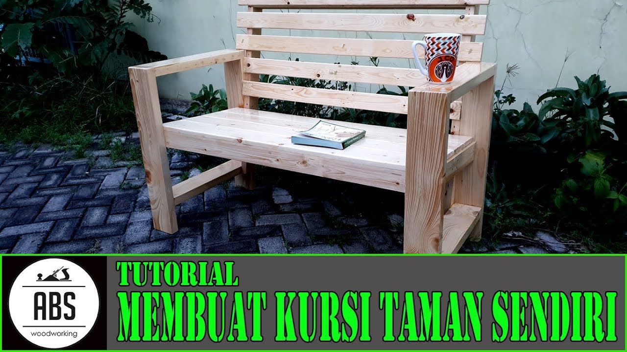 CARA MEMBUAT Kursi Taman Dari Kayu Bekas