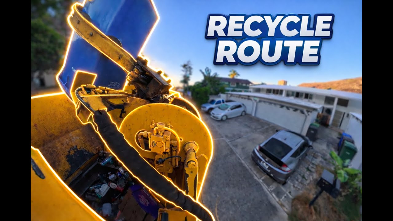 Hawaii Garbage Truck | Recycle Route With DaOpalaMan808