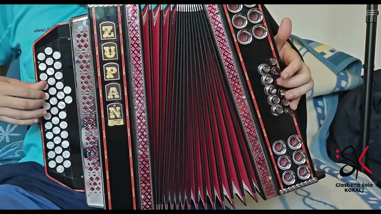 Lekcija za diatonično harmoniko - Avsenik - Stara polka - B ES AS (#85)