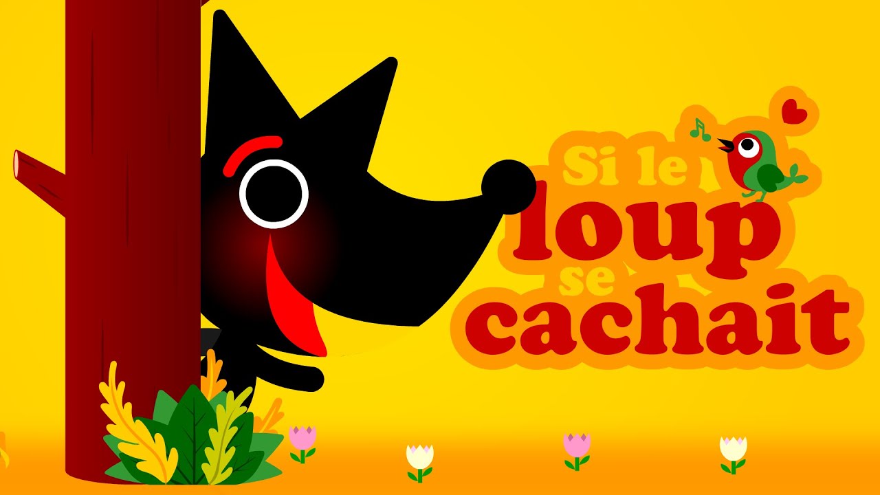 Si le petit loup se cachait 🙈🙈🙈 Petites comptines pour bébé avec paroles