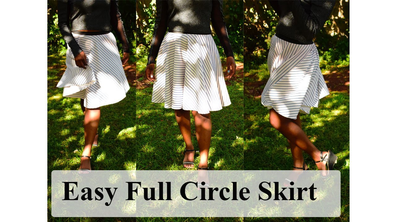 Full Circle Skirt Tutorial With ELASTIC WaistBand