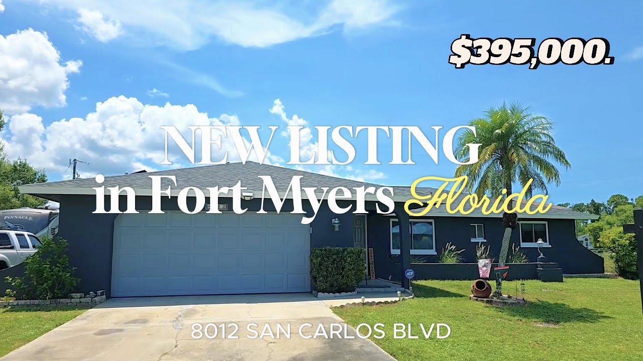 FORT MYERS HOME TOUR / 8012 SAN CARLOS BLVD A POOL HOME JUST LISTED!