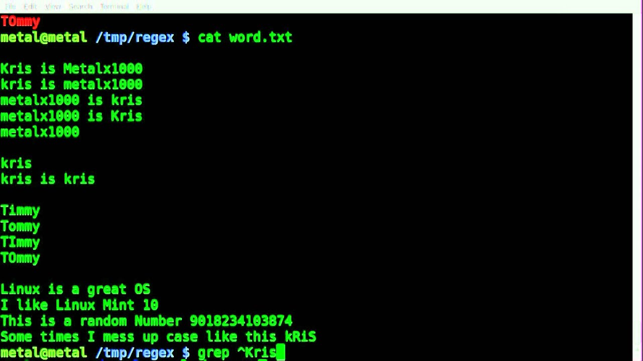 Grep и Regex — BASH — Linux
