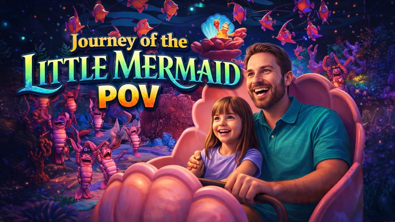 Disney World Journey of the Little Mermaid Ride POV,  Full Dark Ride Attraction | Magic Kingdom 4K