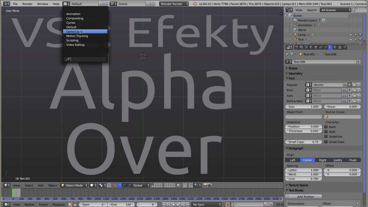 Polski Kurs Blendera: VSE: efekt Alpha Over