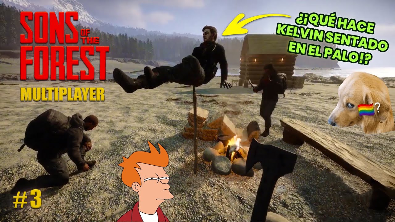 Kelvin es un LOQUILLO 😅🏕️ | Sons of the Forest (Gameplay latino)