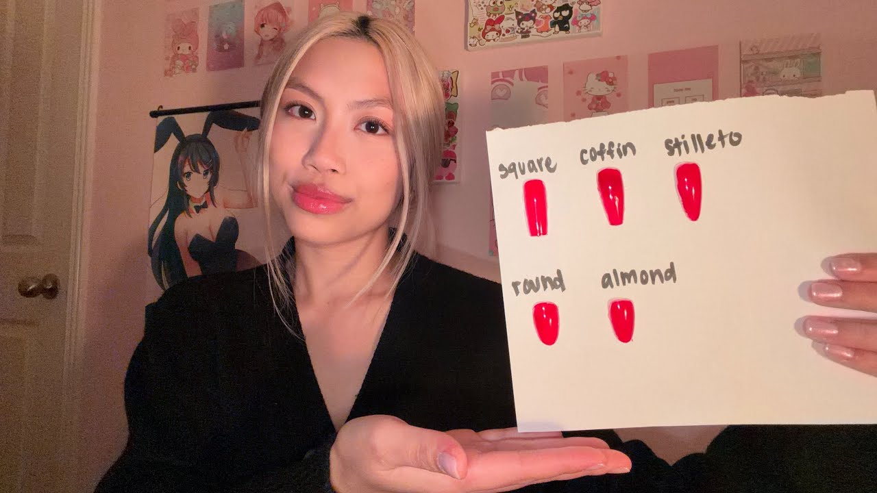 Asmr Nail appointment role play (picking your nails shape/painting) 