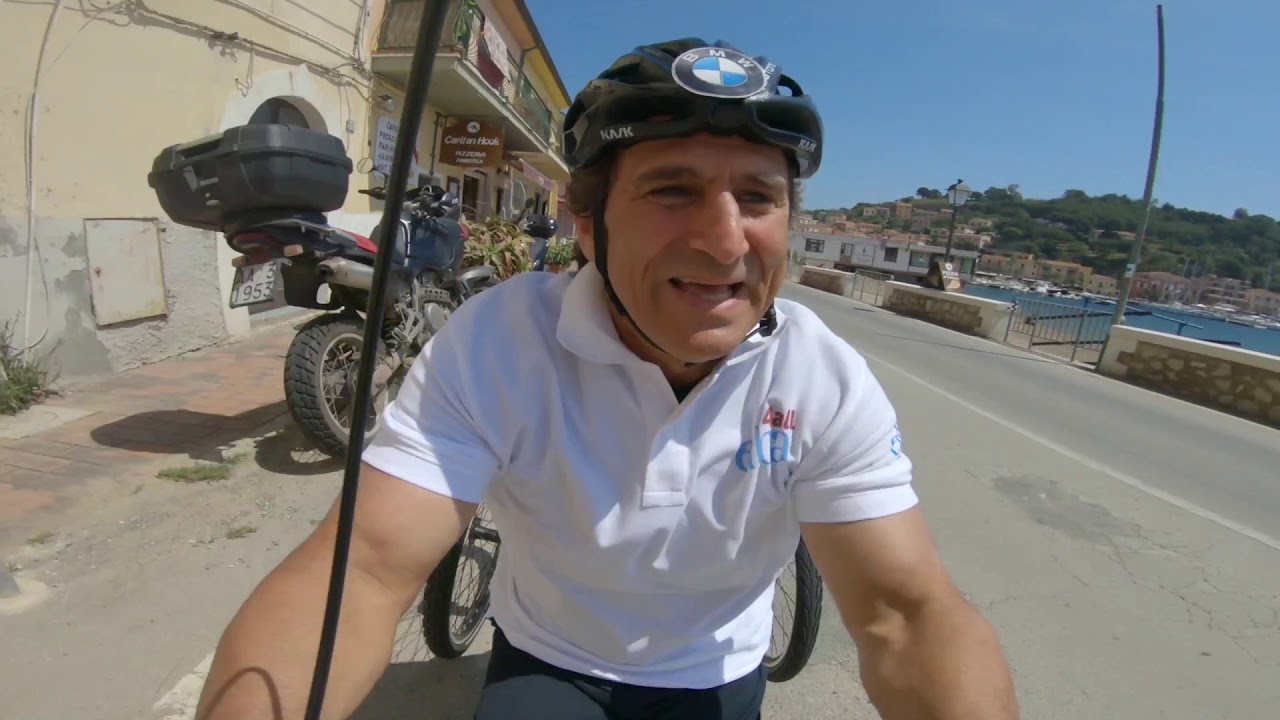 Alex Zanardi testa e racconta la handbike  ELBA4ALL