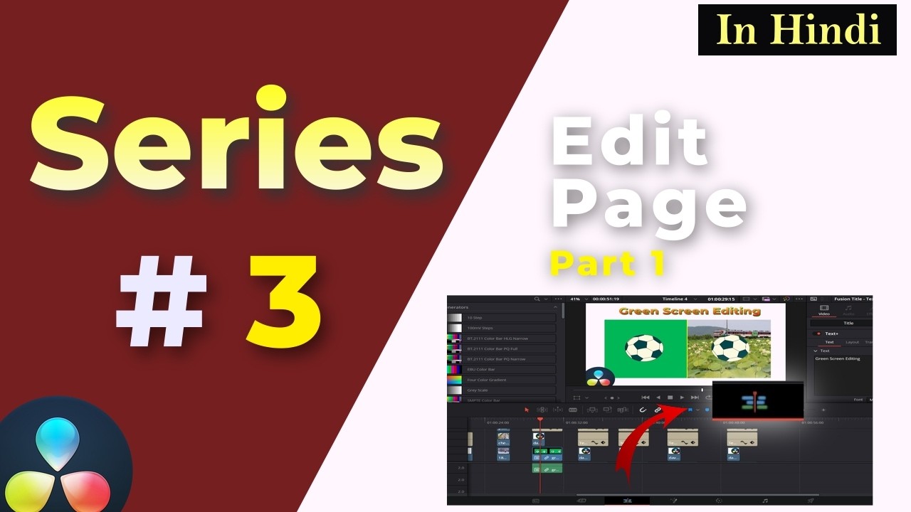 #3 | Learn about Media Pool, Effects and Sound Library in Edit Page #davinci  #davinciresolve