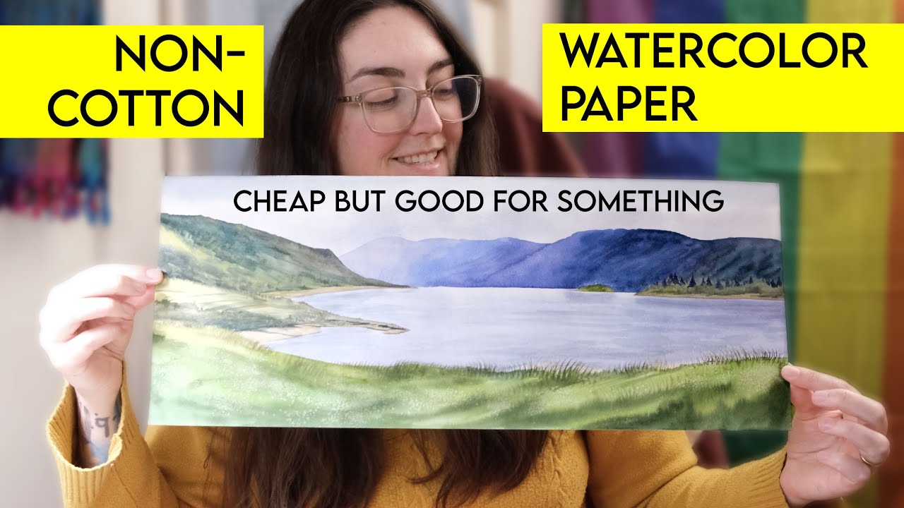 How I use CELLULOSE watercolor paper (cheap but good!)