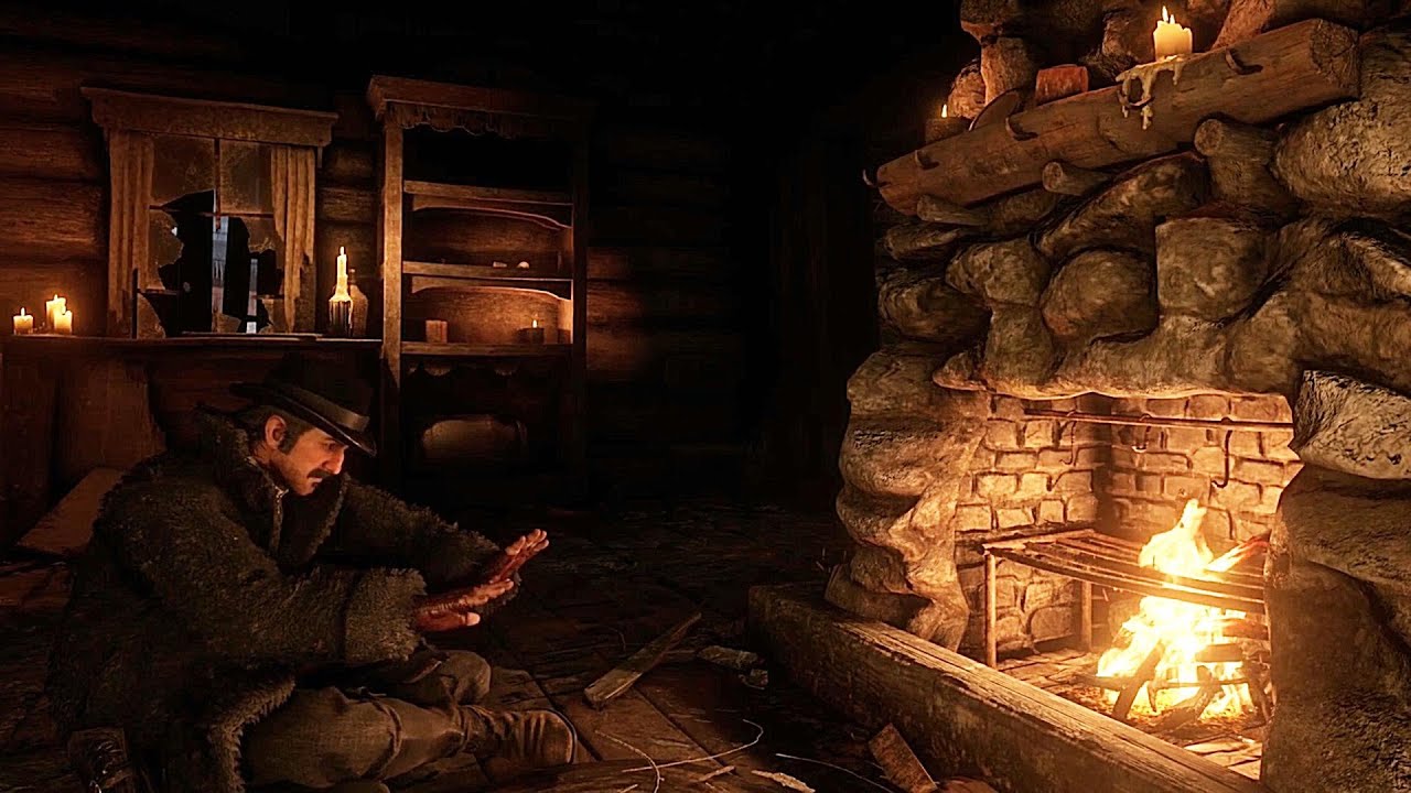 The Gang Takes Refuge From A Blizzard At An Old Abandoned Mining Town - Version 2 - | RDR2 ASMR