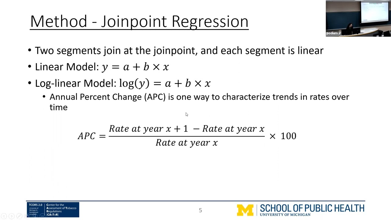 Jihyoun Jeon, PhD, MS: “Joinpoint regression” (application)